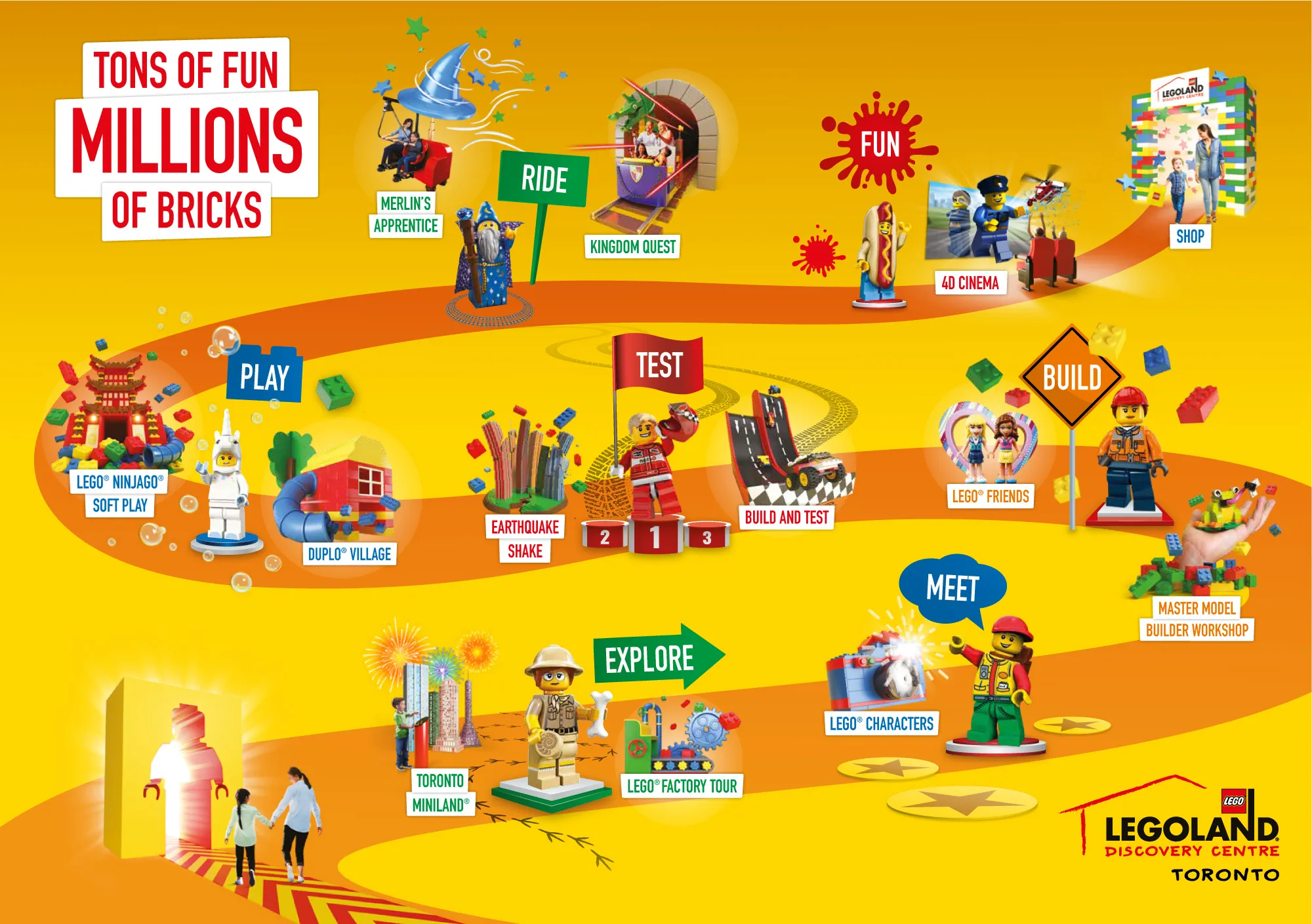 Map | LEGOLAND Discovery Center Toronto